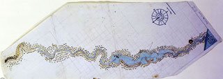 Map of the Swan River 1801 Freycinet