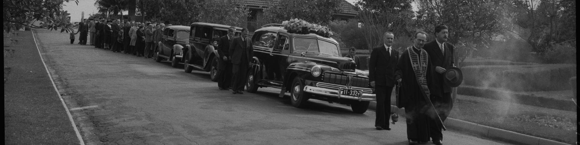 Funeral for Ilija Radunovich Karrakatta Cemetery 6 August 1952