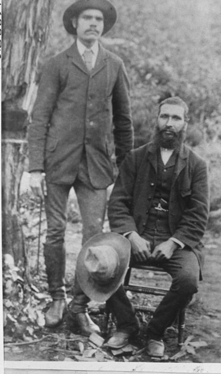  Sam Isaacs seated and another man ca 1900 
