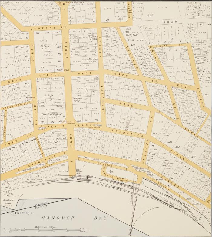 Townsite map of Albany