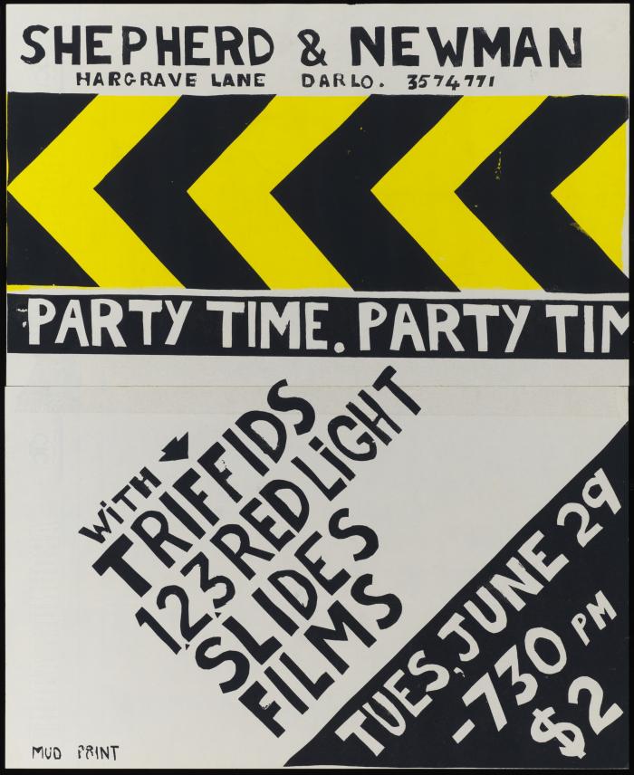 Shepherd  Newman party time  with Triffids 123 Red Light slides films 1982
