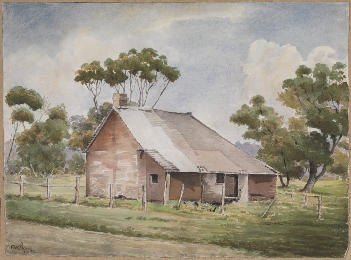 Northams first jail 1932 Watercolour by Fred Flood
