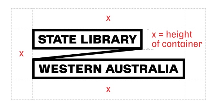 Space surrounding the State Library of Western Australia logo