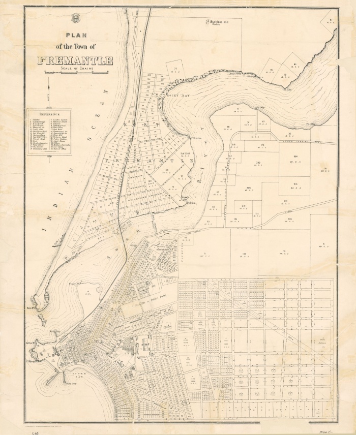 Plan of the town of Fremantle 1890