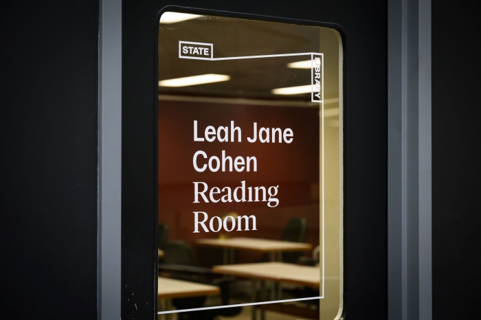 Leah Jane Cohen reading room window
