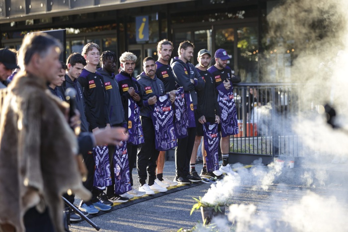 Fremantle Dockers AFL smoking ceremony Walyalup Koort 15 May 2023