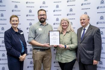 Photograph of 2022 Library Board Award winners