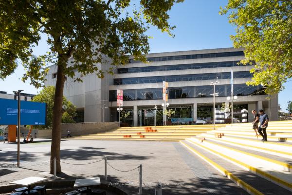 State Library Building Exterior looking from Pica Bar