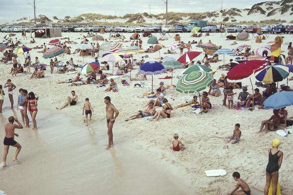 Photo of bathers at Floreat Beach in 1962