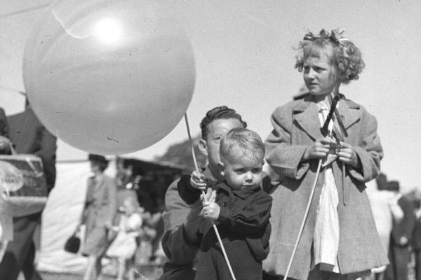 Tom Jewell and sister Joan at the Royal Show 1949