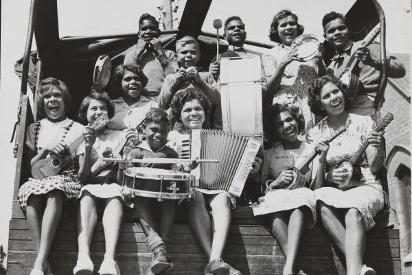 Mt Margaret Mission Band in Melbourne 1947