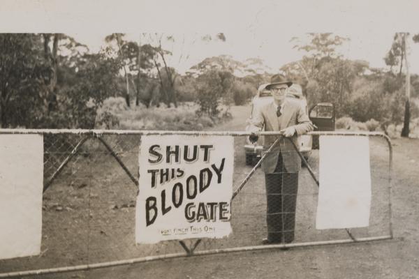 Shut this bloody gate c1945