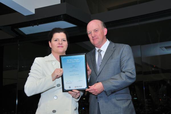 2012 Premier Prize Winner Michelle de Krester with HM John Day