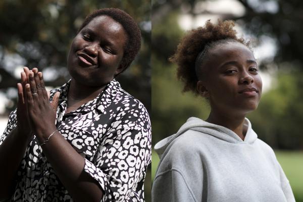 mother and daughter portraits