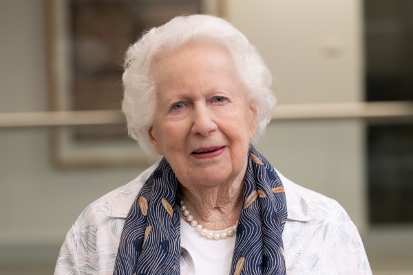 Margaret Medcalf OAM visiting the State Library 2026
