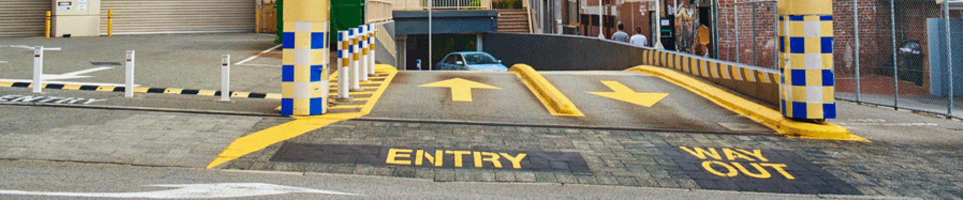 The Entry To State Library Carpark