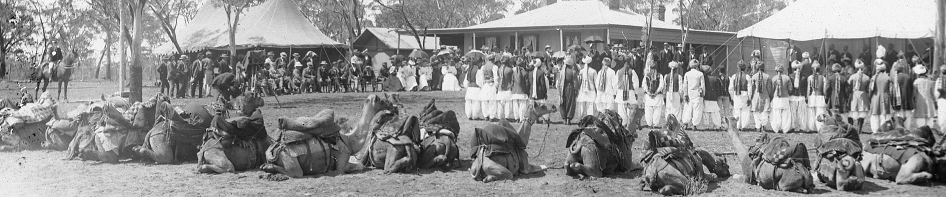 Afghan demonstration of welcome to the Governor to Coolgardie at Hampton Plains March 24 1896