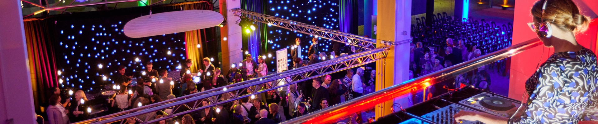 Dj playing at book awards ceremony