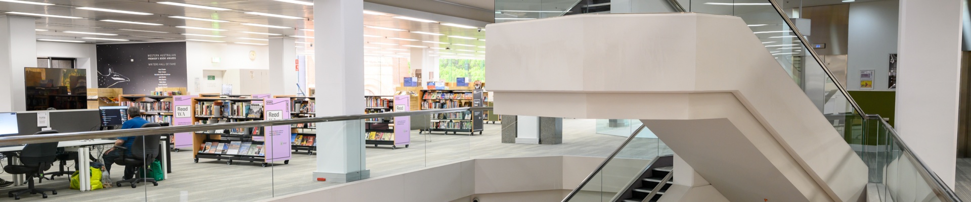 Interior State Library levels