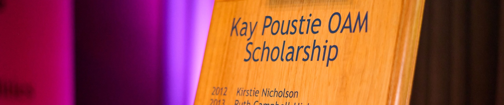 Kay Poustie Honour Board