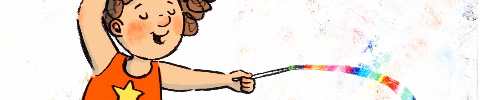 Artwork from the childrens book Gymnastica Fantastica by Briony Stewart 