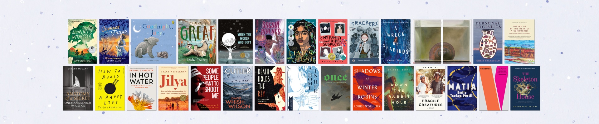 Book covers for banner image