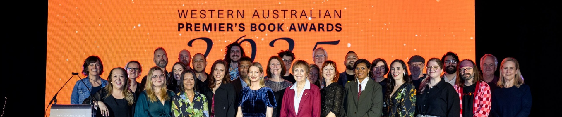 Shortlisted authors on stage