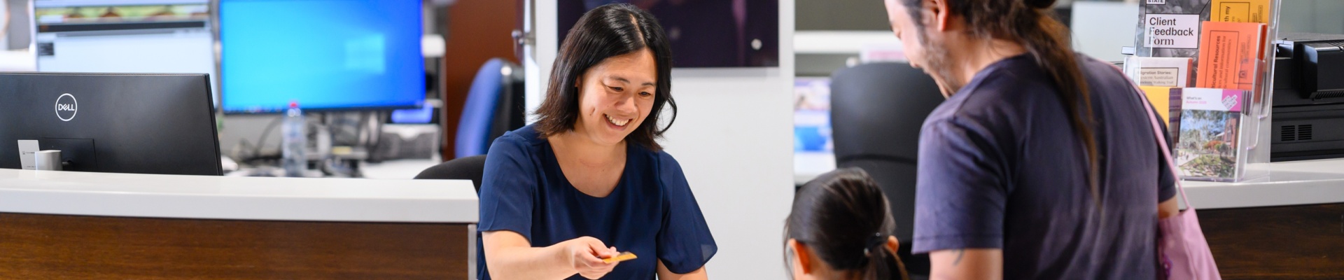 Welcome Desk at the State Library of Western Australia