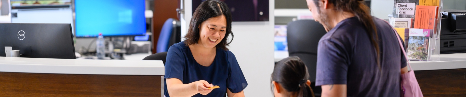 Welcome Desk at the State Library of Western Australia