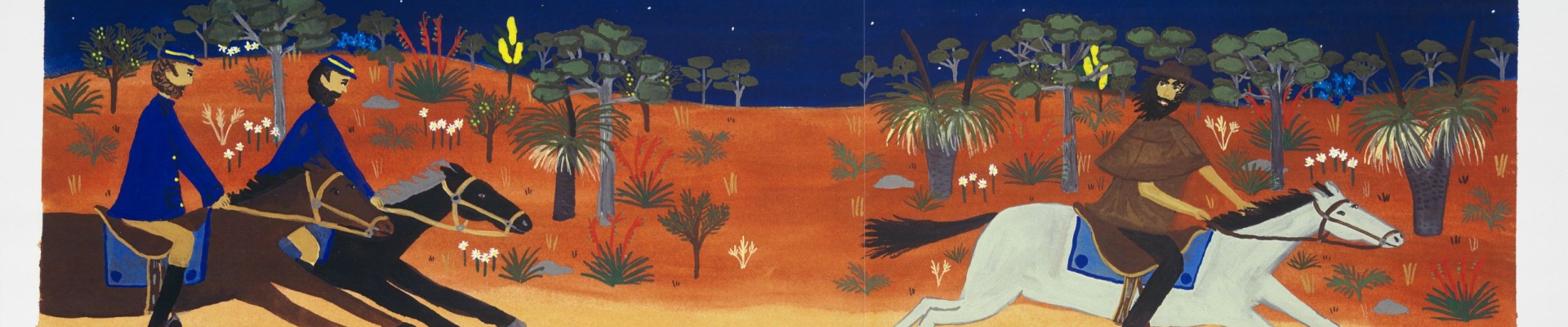 The Legend of Moondyne Joe  book cover men on horses