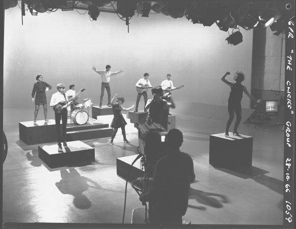 The Clicks performing in a TV studio 1966
