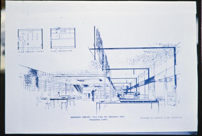 231779PD Architects drawing of Merredin Public Library October1962