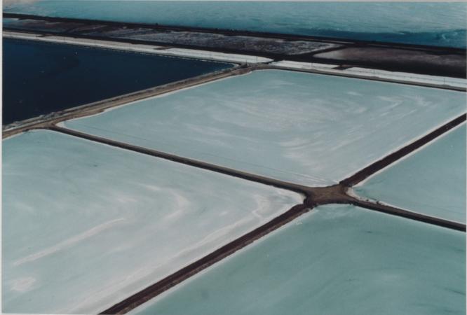 Salt ponds near Dampier owned by Dampier Salt October 1977