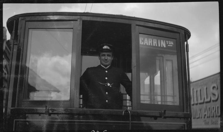 George Gordan Fremantle tram driver around 1923