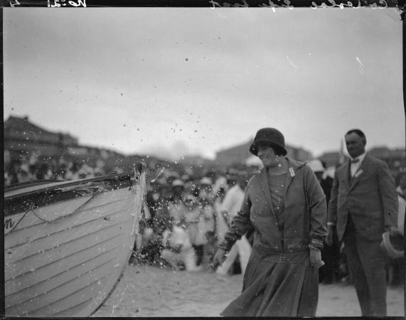  Launching ceremony for Cottesloe life boat Around 1927