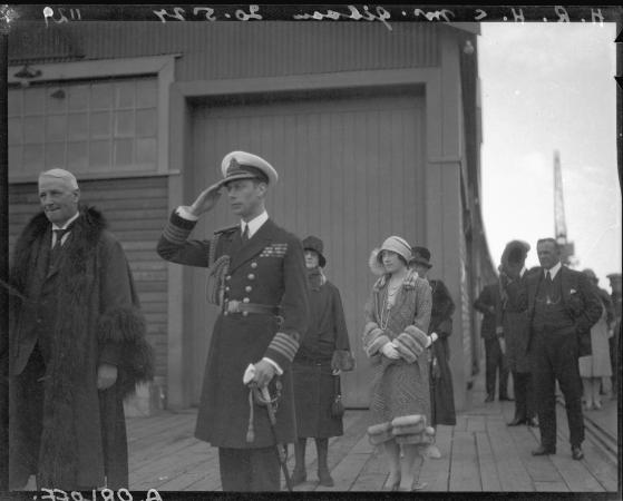 Visit of the Duke and Duchess of York with Fremantle Mayor Frank Gibson 1927