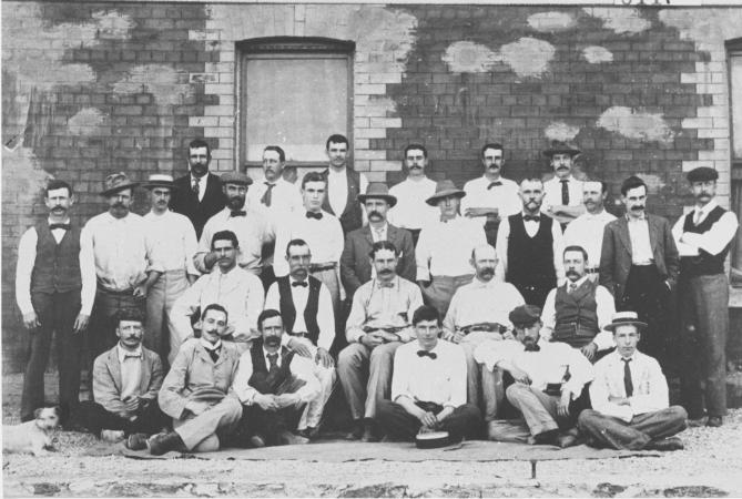  Search Catalogue   Alfred Sirr with the official staff of Sons of Gwalia Mine