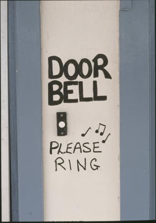 Door bell of a brothel Hay Street Kalgoorlie 1990