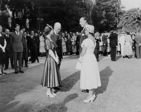 Garden Party at Government House Royal Visit 1954