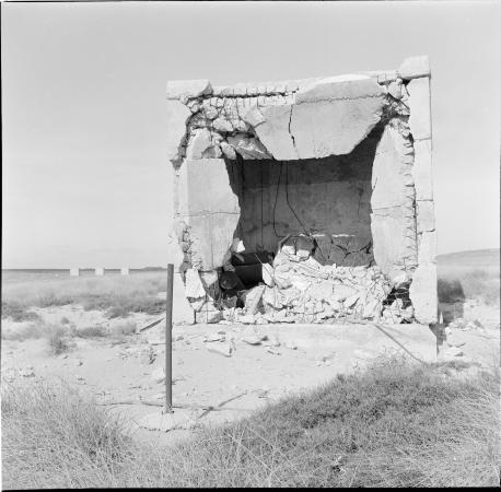 Remains of concrete structures used during nuclear testing at Montebello Islands Western Australia 1956