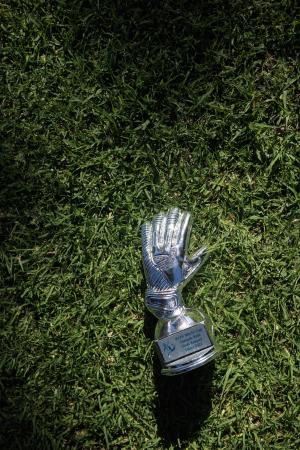 Katelyn Smiths trophy for Best Goal Keeper at IFCPF World Cup 2022