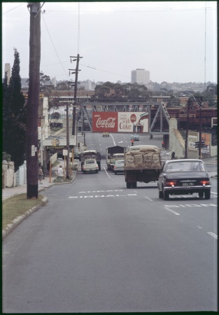 Guildford Road passes under the Mt Lawley Subway 24 April 1968