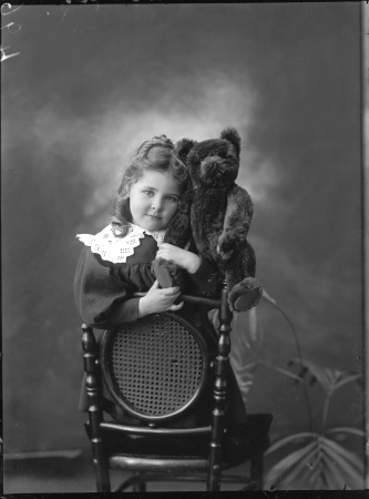 Miss Bonner and Teddy 1915