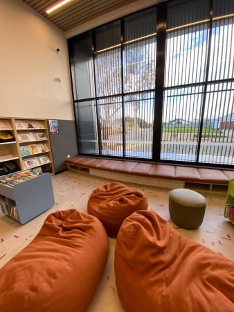 Piara Waters Library childrens space and bean bags