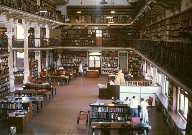 Hackett Hall housing the Western Australian State Library on James Street Perth 1979
