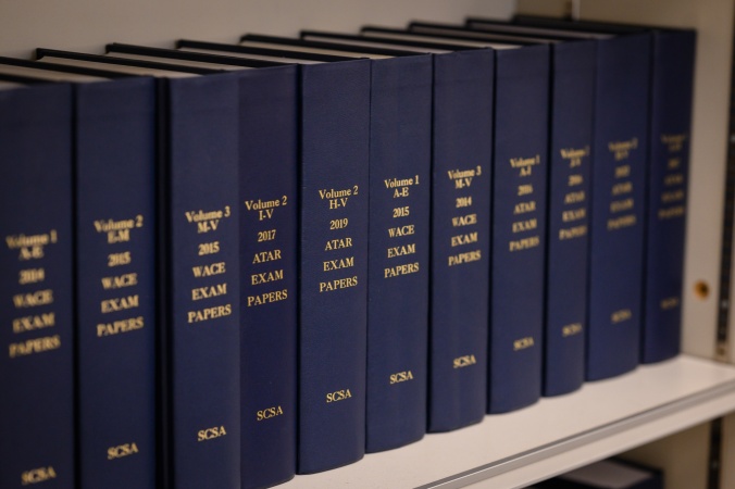 Collection of bound ATAR past exam papers