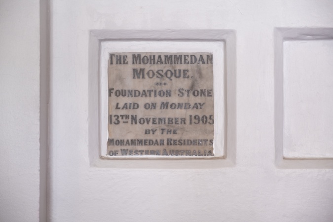 Foundation Stone Perth Mosque 1905