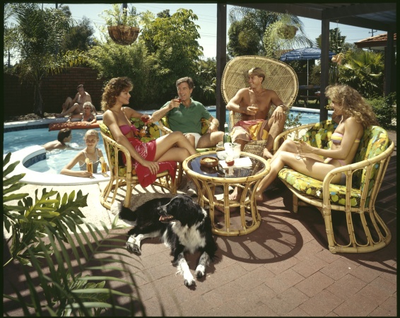 Photo for Solahart ad A group relax around the pool Perth 21 December 1984 