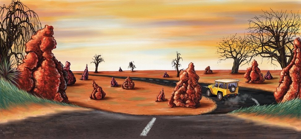 On the Way to Nanas pages 89 artwork by David Hardy