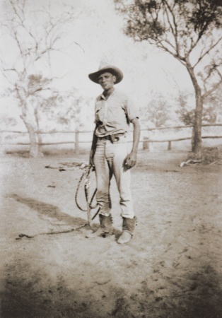 Sam Lovell at Congara Yard Napier Downs Western Australia 1956
